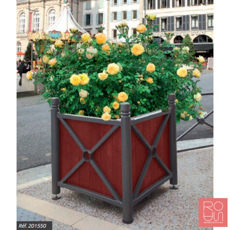 Jardinera Província acabat en acer i fusta